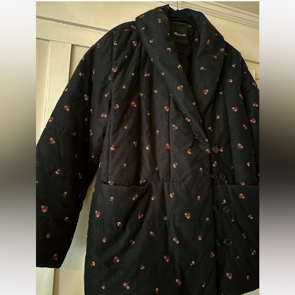 Madewell Corduroy Dumont Quilted Jacket in Floral Print size L - Picture 5 of 6